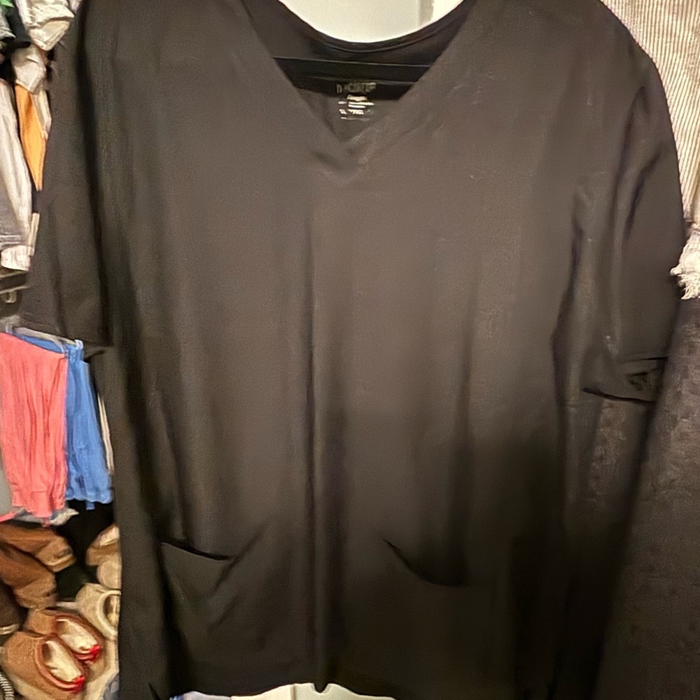 Med Couture Black Insight Scrub top & Joggers Set